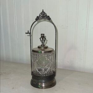 Antique Silver Plate Victorian Pickle Castor